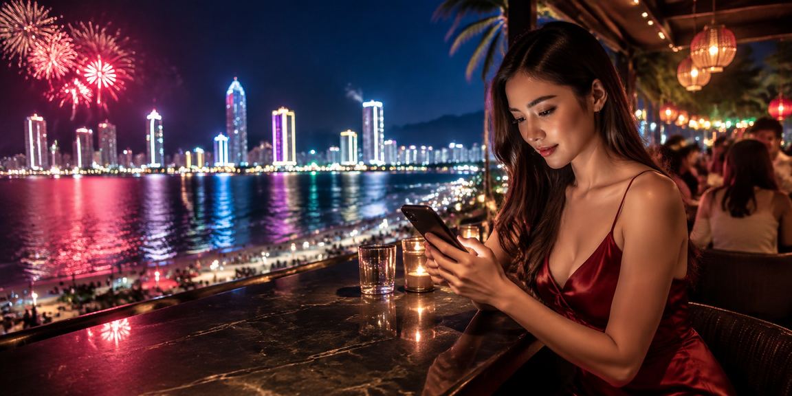 Người chơi sử dụng ứng dụng casino di động bên ly cà phê tại Vũng Tàu